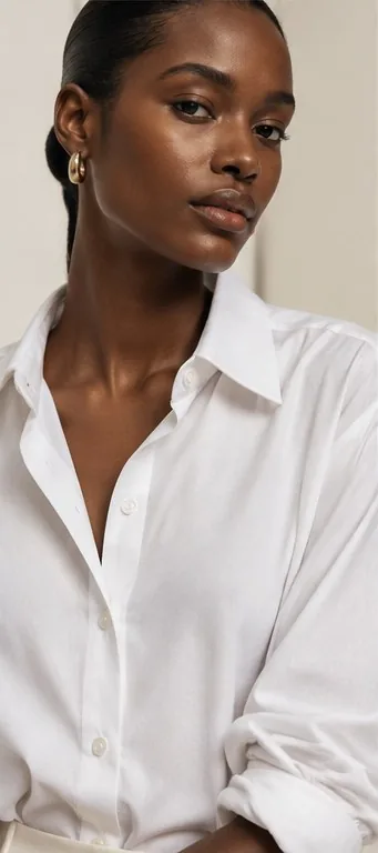 The Essential Shirt alternate styling view